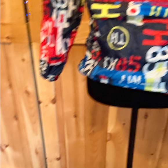 Tommy Hilfiger Multicolor Logo Patchwork Windbreaker Jacket - Picture 7 of 10